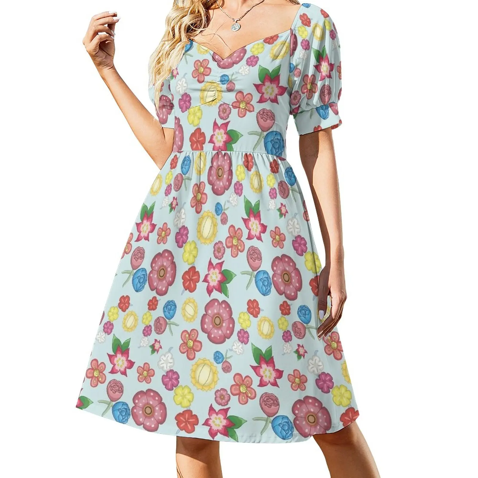 

Repeating Floral Pattern Dress Women's long dress sexy dress for women dress dresses sexy short dresses daring