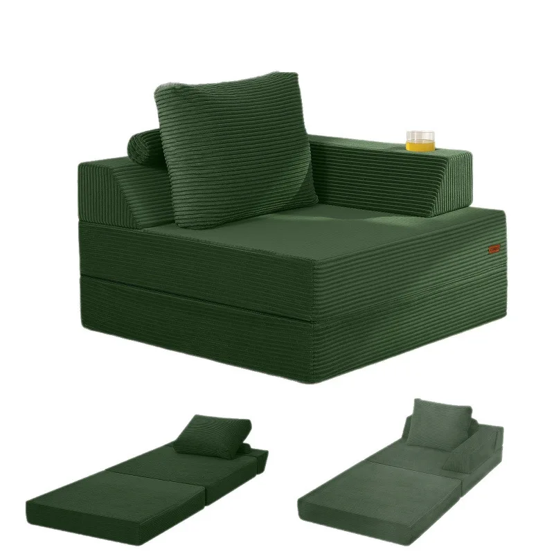 Folding sofa bed module combination lazy sofa can lie down and sleep tofu block single tatami small apartment