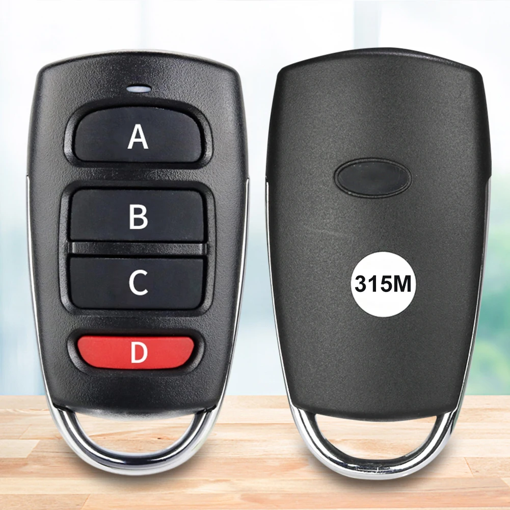 315MHz/433MHz Clone Remote Control Replacement Remote Control Duplicator Fixed Learning Code Distance Control for Electric Gate