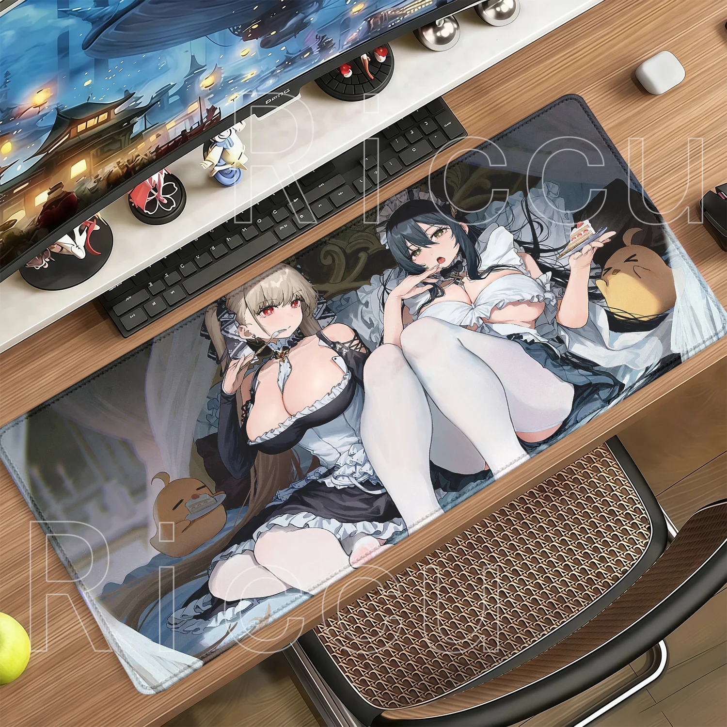 HMS Formidable Azur Lane Anime Girl Mouse Pad HD Printing Gaming Large Office Accessories Mousepad Rubber Non-slip XXL Desk Mat