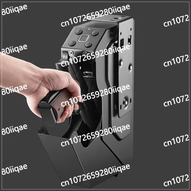 Fingerprint, password, key, three-in-one safe, home hidden, portable, anti-theft and anti-drop car hanging type