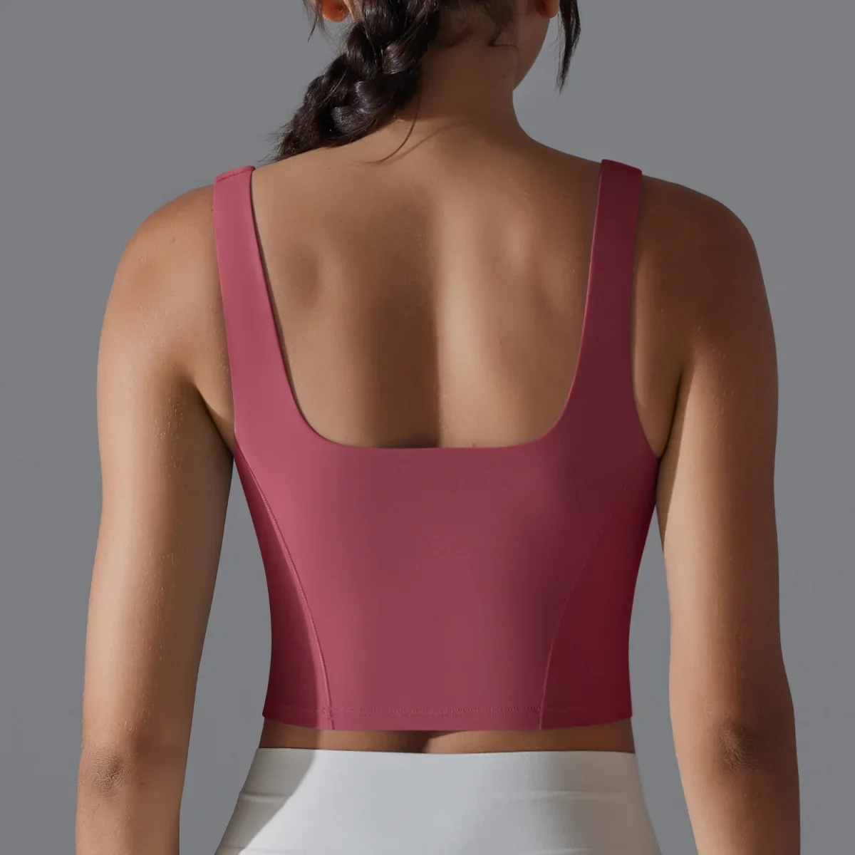 Women Sleeveless Top Yoga Clothes Sports Underwear Workout Gym Crop Tank Push Up Bra Fitness Running Vest Active Wear Undershirt