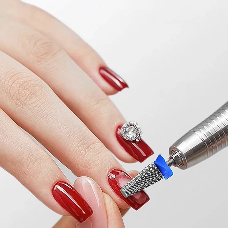1 Uds. Fresa de acero inoxidable, brocas para uñas, taladro eléctrico para uñas, máquina de manicura, accesorios para lima de uñas y pedicura