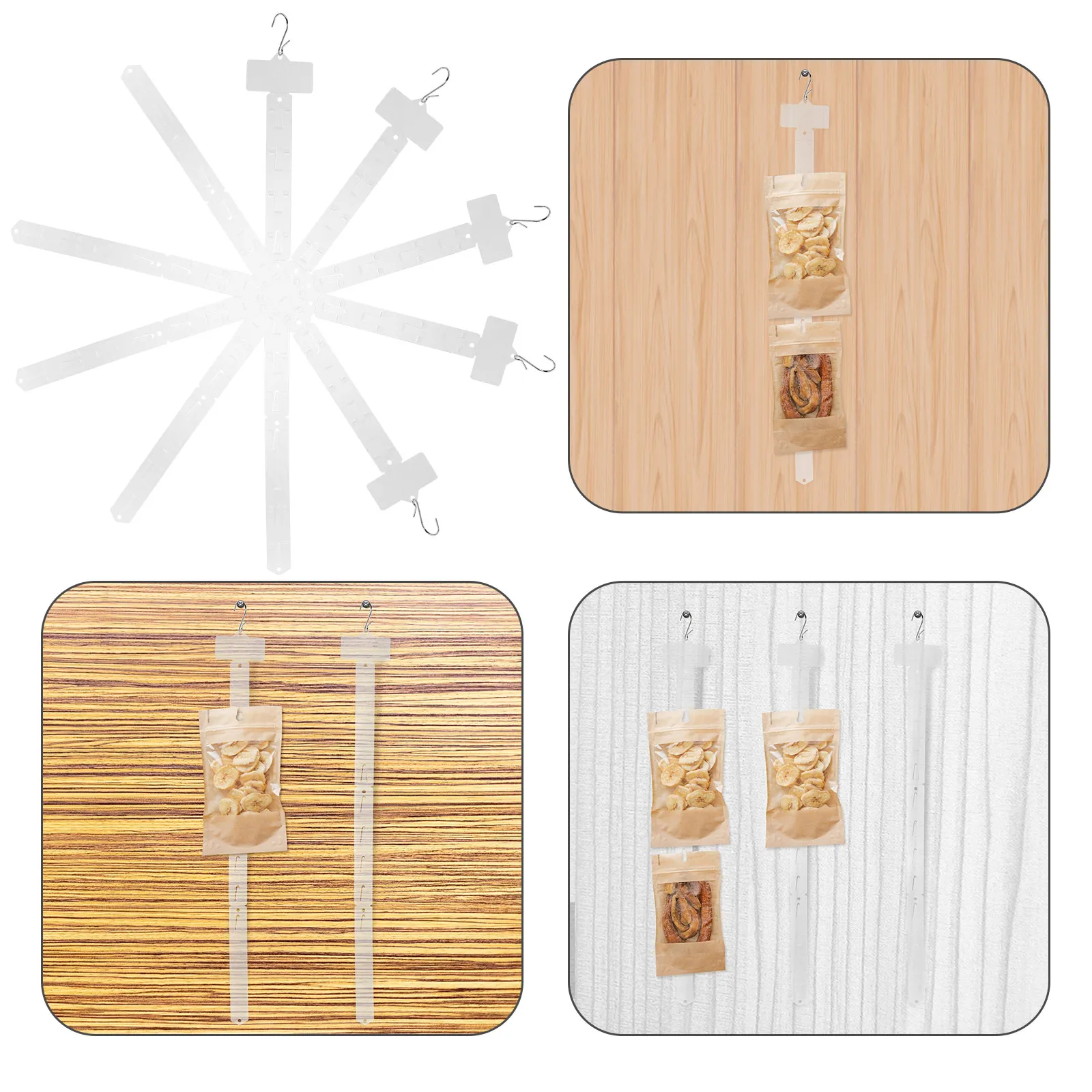 

10 шт. Сверхпрочные складные подвесные полки-органайзеры для розничных магазинов, супермаркетов, для закусок и конфет, витринные стойки для товаров