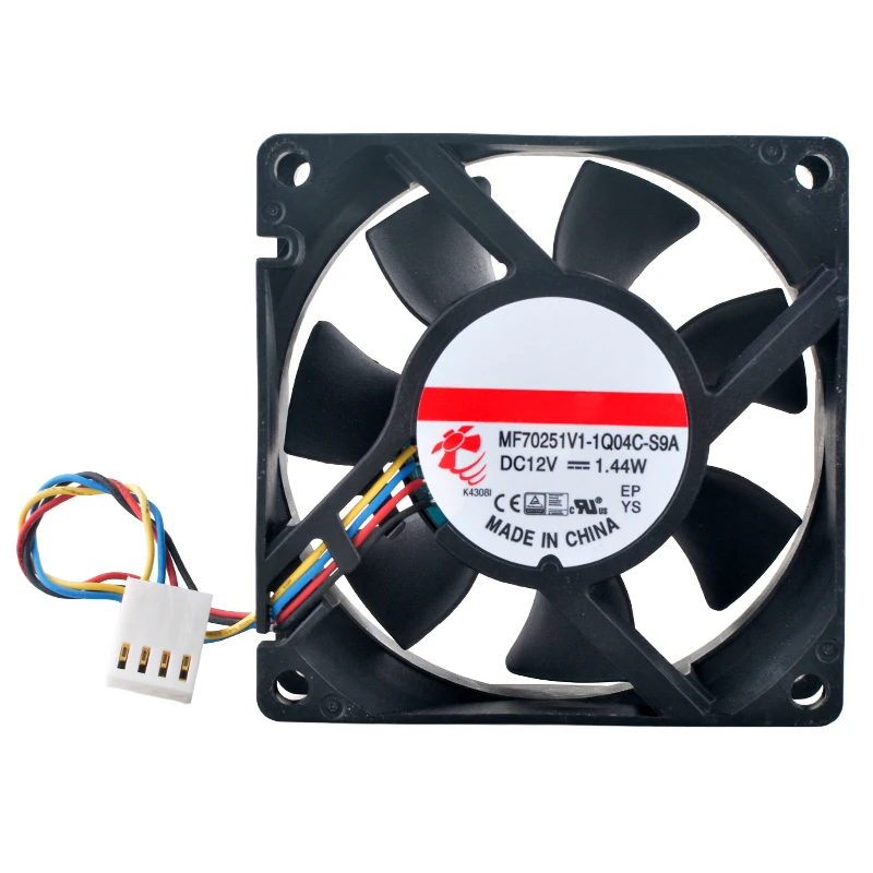 

(2pcs) MF70251V1-1Q04C-S9A 70mm X 70mm X 25mm DC12V 1.44W 4-Pin 3800rpm Magnetic Levitation Bearing CPU Chassis Cooling Fan