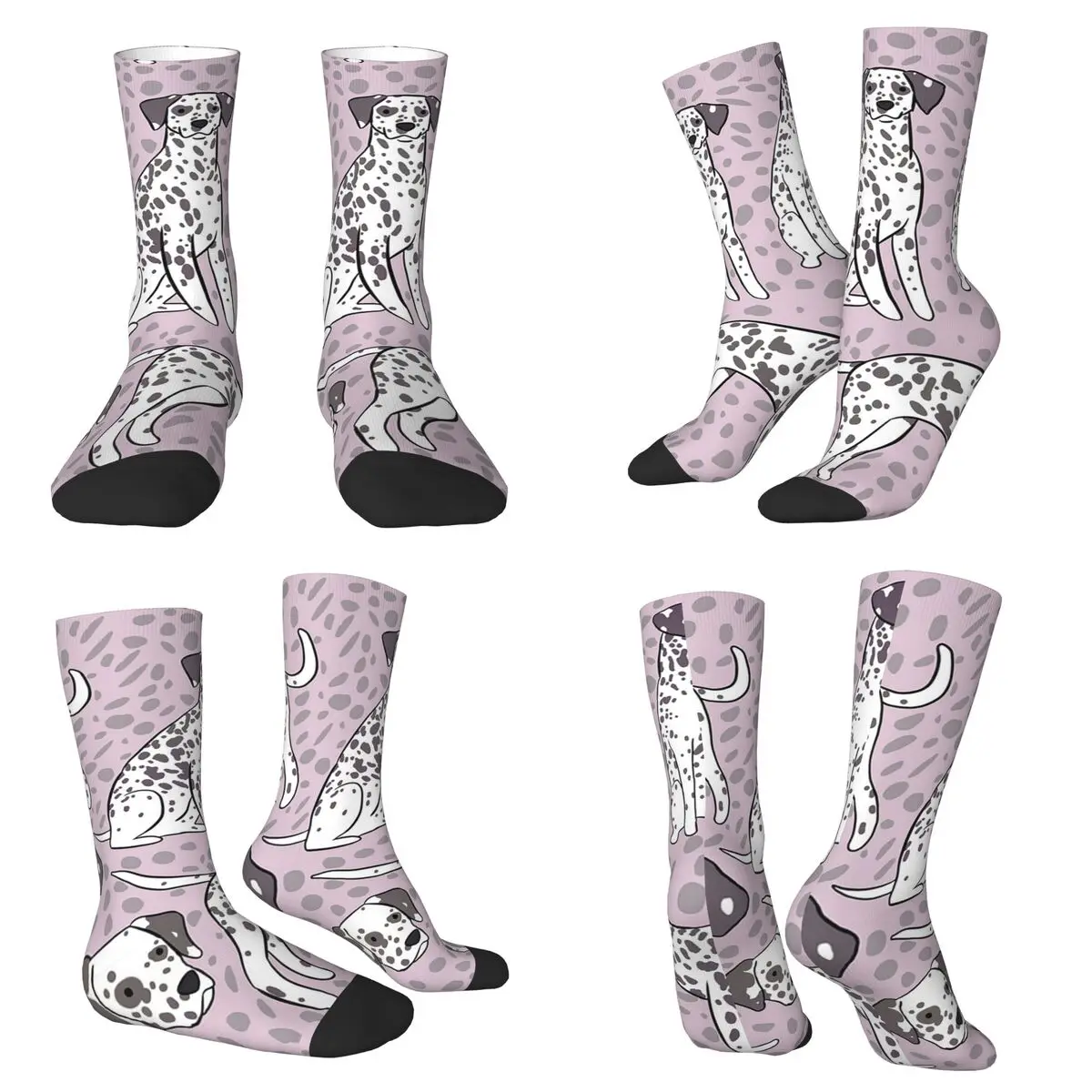 

Носки с рисунком собаки и животных в стиле далматин, чулки высокого качества в стиле Харадзюку, всесезонные длинные носки для унисекс, рождественские подарки