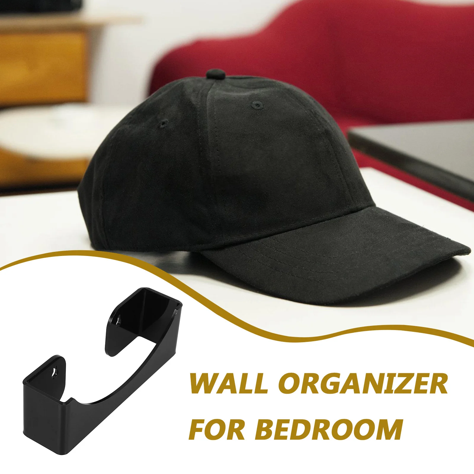 Hut-Organizer für Baseballkappen, Acryl, Wandmontage, platzsparend, Baseballkappenständer, Aufbewahrungsständer für Schlafzimmer, Wohnzimmer