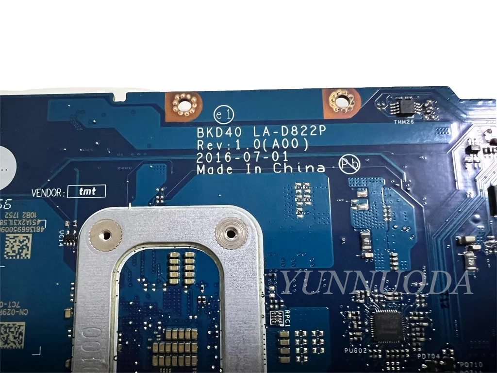 デル用ノートブックマザーボード,テスト済み,送料無料,5468, 5568, 7460, 7560, I7-7500U,bkd40,LA-D822P, CN-029PJX