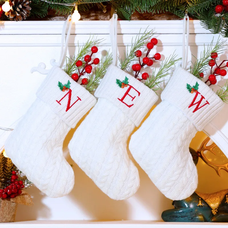 Christmas Stockings Classic large stockings Santa Claus, snowman, reindeer Christmas figures Family Christmas party decoration