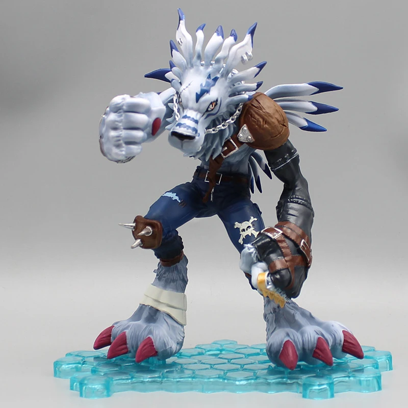 22cm Anime Garurumon Action Figure Digimon Adventure Figures Periphery Garurumon Doll Model PVC Collection Figurine Statue Toys