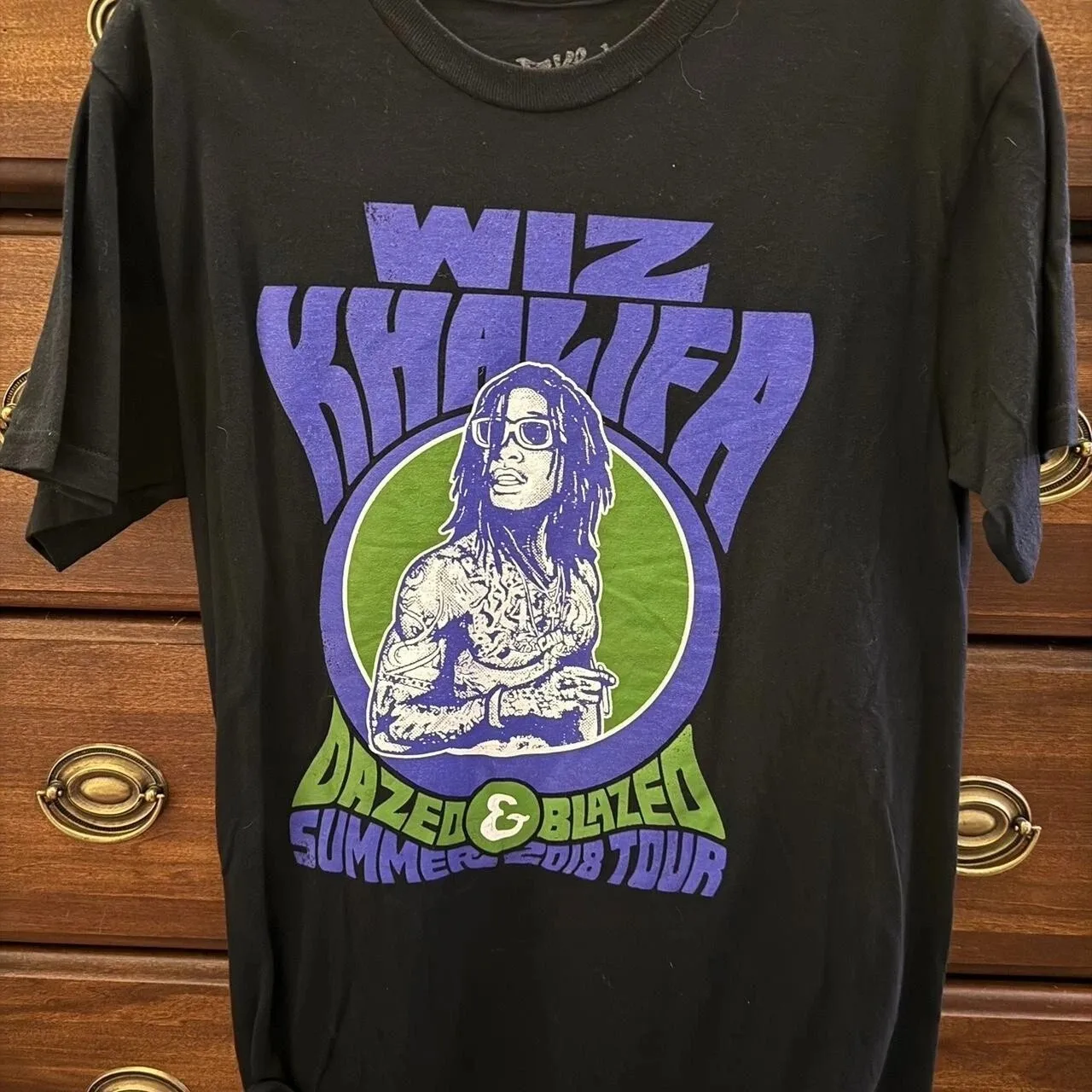 

Рубашка Wiz Khalifa Tour, черный цвет, перепечатка, подарочная рубашка для фанатов, мужская и женская S-5XL