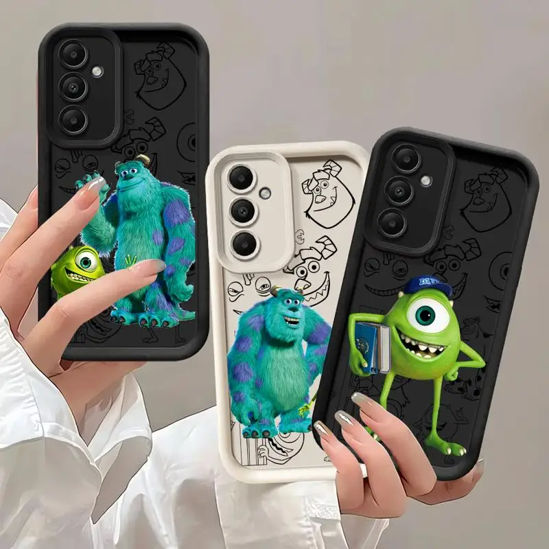 Phone case for Samsung Galaxy A55 A52 A33 cases A24 A15 A12 A23 A22 5G A54 A52s A53 A14 funda Cover Disney Monster Jame Sullivan