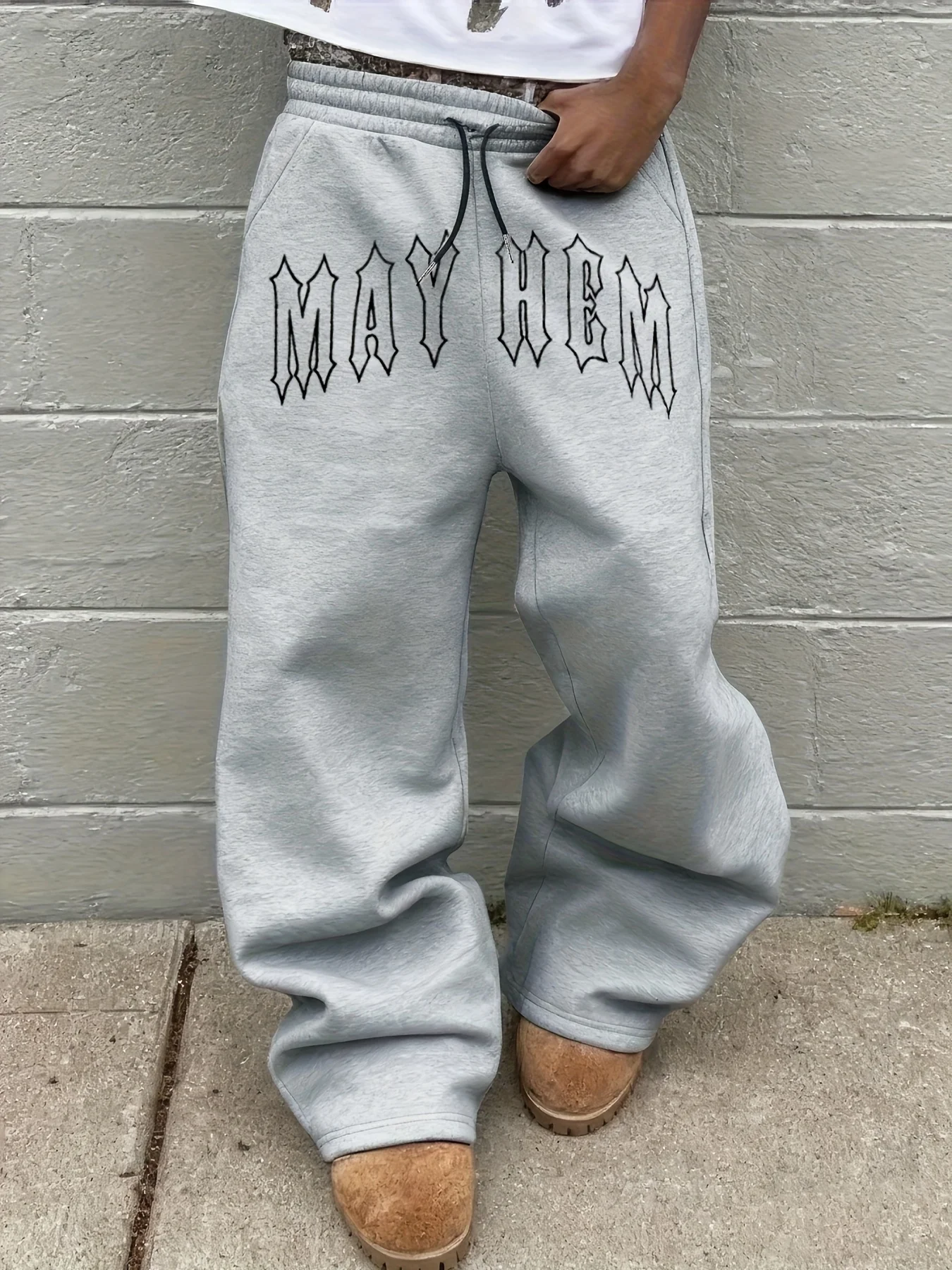 กางเกงกีฬาลำลองทรงหลวมสีทึบอเนกประสงค์สำหรับผู้ชาย กางเกงลำลองสำหรับผู้ชายสำหรับฤดูใบไม้ผลิและฤดูใบไม้ร่วง