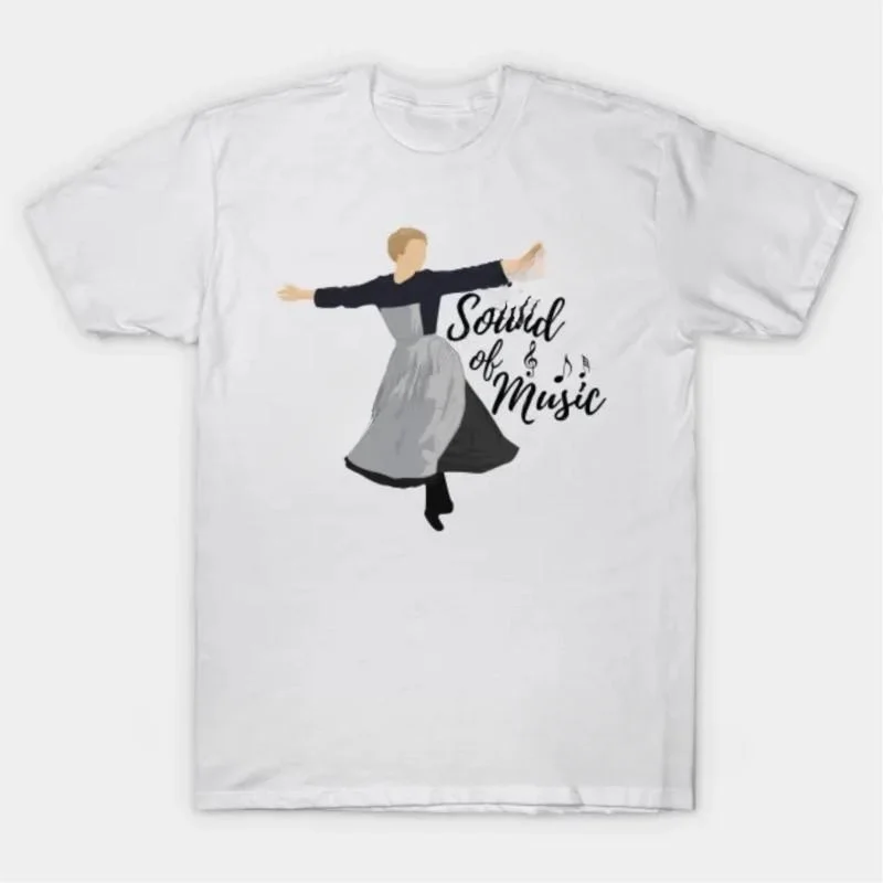 Adult Tee-shirt Oversized Classic Short Sleeve Men Tshirt New Arrived T-shirt for Man Graphic T Shirts Sound of Music Funny New