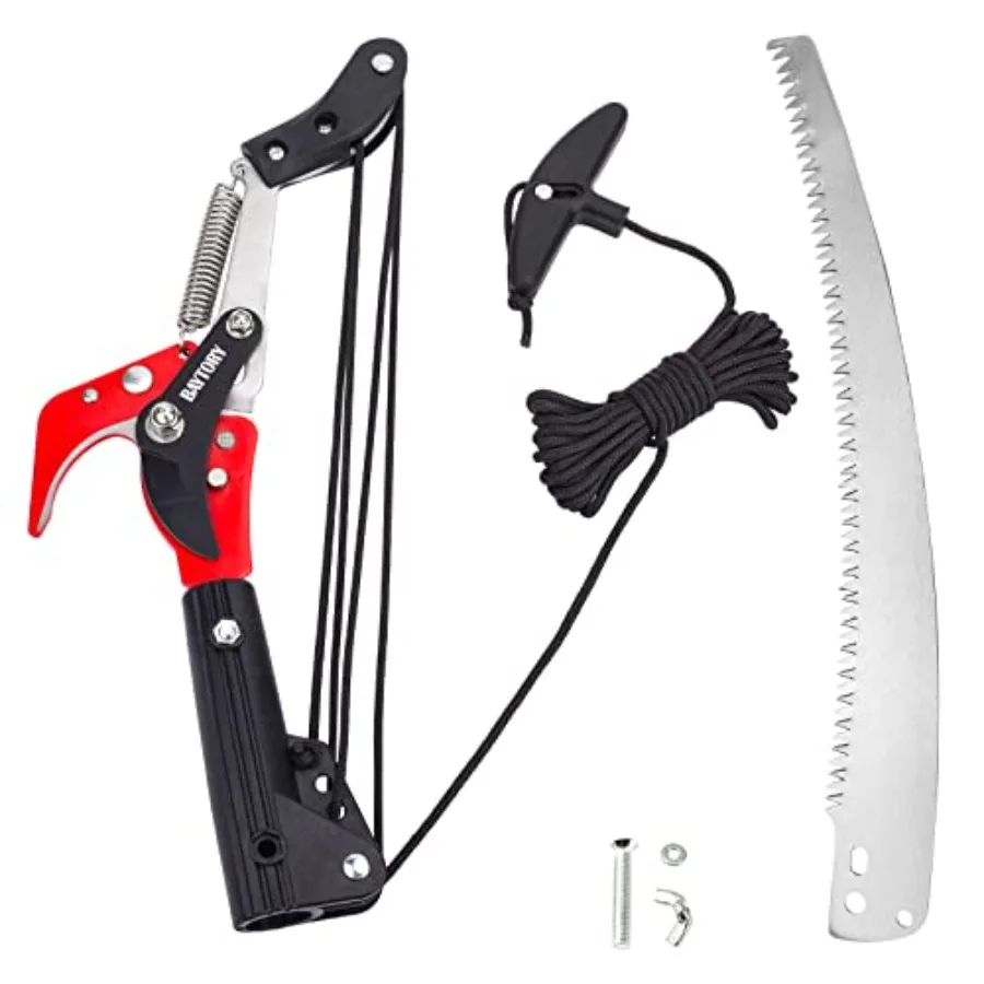 Extendable Tree Pruner Saw Head Without Pole, High-Altitude Branches Trimmer Pruning Shears, Harvester Clipper for Plant Twig V