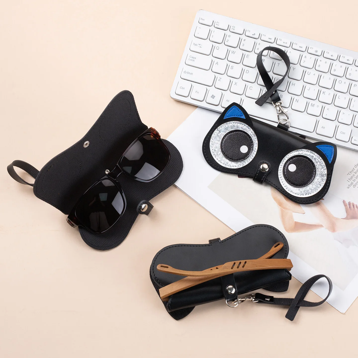 

Sunglasses Case Soft Protective Eyewear Case Eyeglasses Case Secure Glasses Storage Bag For Travel School Students