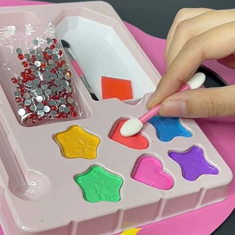 1 Set Princess Makeup Bag Kit With Princess Dress Up Sticker Book DIY Paper Art Craft Birthday Gifts For Girl