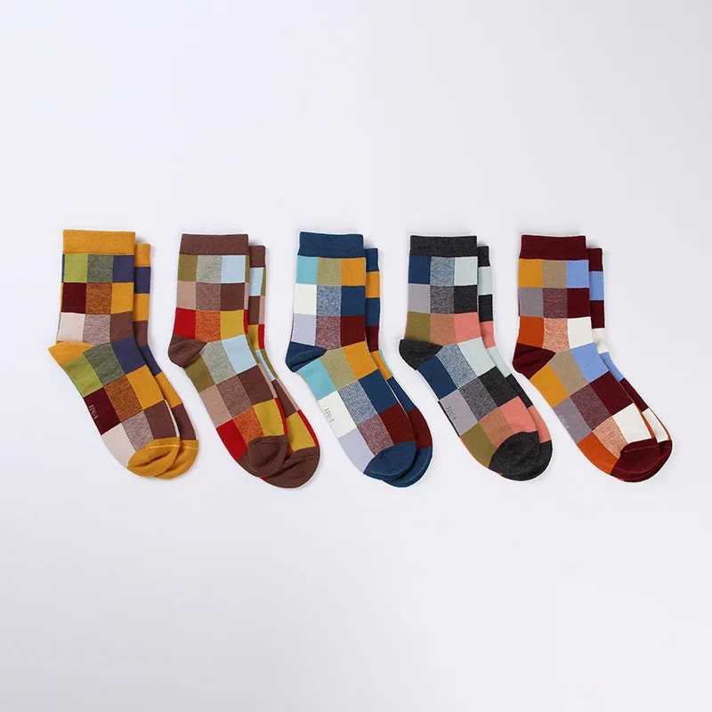 5 Pairs Casual Comfortable Men's Socks Outdoor Party Compression Socks Fashionable versatile Colorful Socks