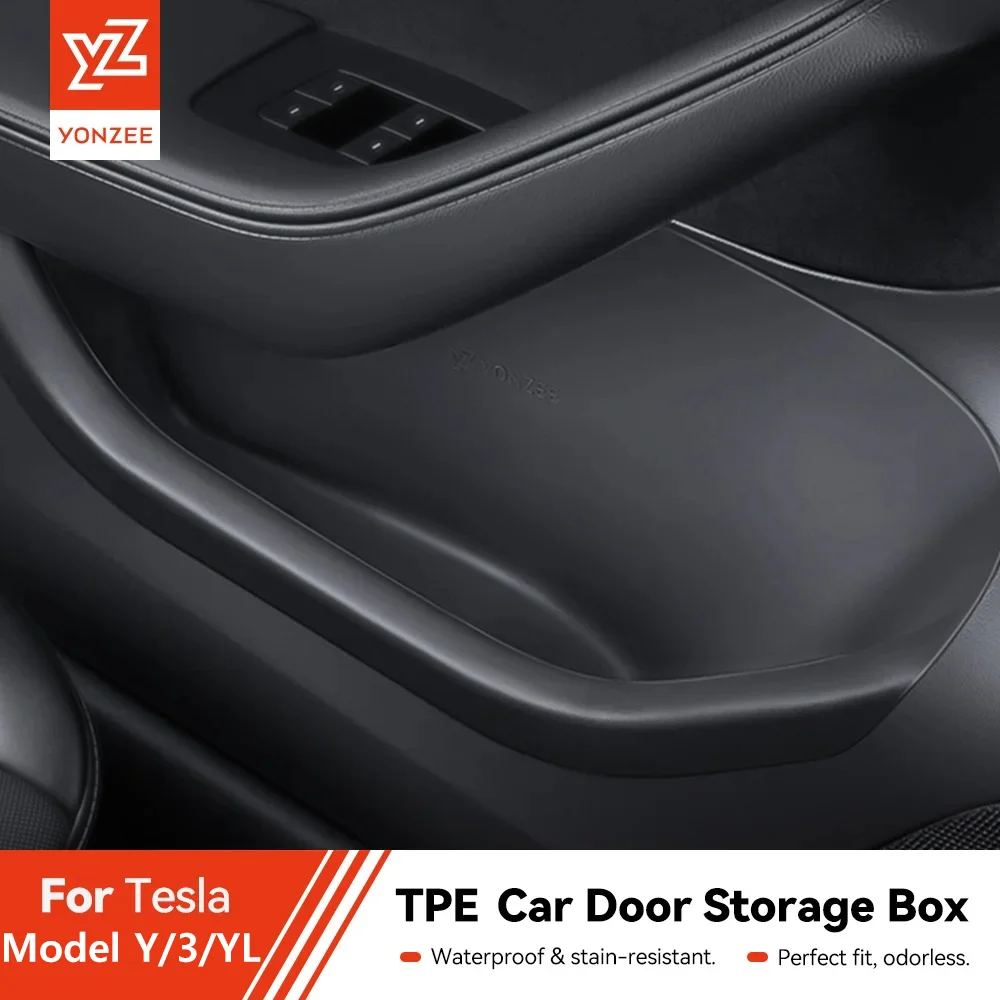 Side Door Storage Boxes for Tesla Model 3 Highland & Model Y Juniper