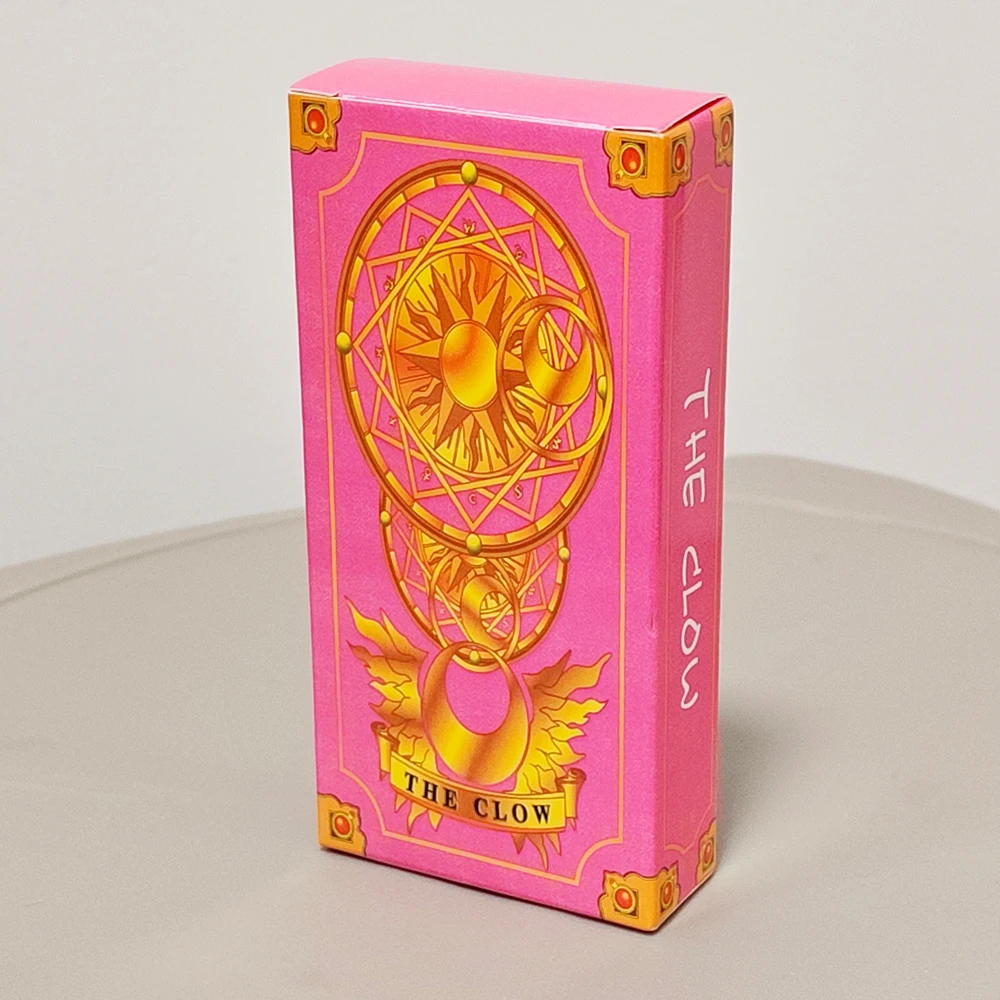 Baralho de tarô Cardcaptor Sakura - Conjunto completo de 56 cartas |   11x5,5cm Edição Sakura Rosa para Fãs e Cosplay