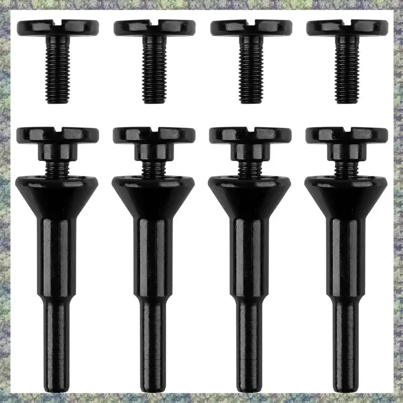 WON Mounting Mandrel 3/8In & 1/4In Arbor Hole, Drill Bits Tool For Die Grinder Accessories (4 Pack)