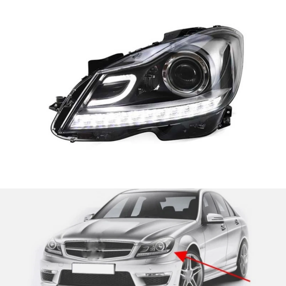 

LED front bumper headlight assembly A2048203539 A2048203639 For Benz C-Klasse W204 C180 C200 C260 2011 2012 2013