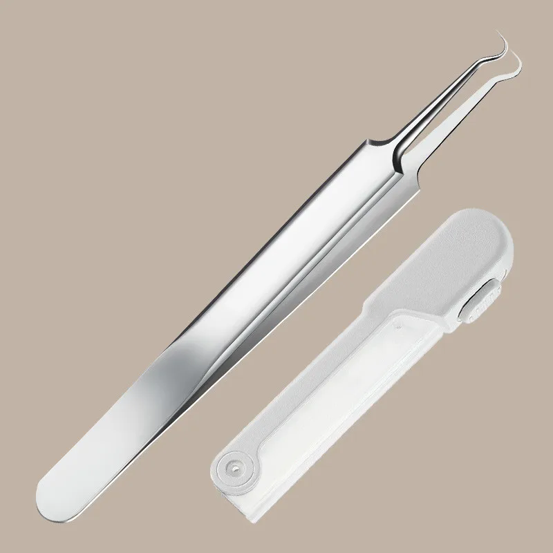 Led Acne Naald Pincet Naald Neus Puntige Punten Wenkbrauwen Pincet Voor Splinters Mee-Eter Verwijdering Acne Clip Extractor