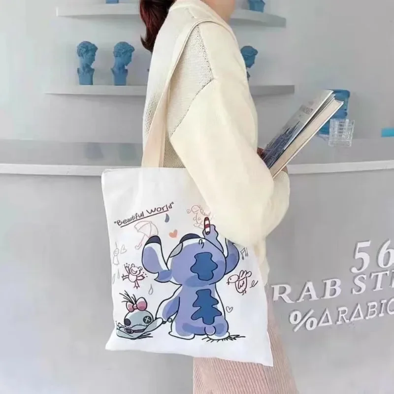 Disney Stitch Torba Crossbody STITCH Cartoon Peripheral Cute Canvas Bag Torba na ramię Lilo and Baby Same Shopping Bag