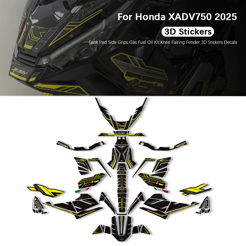 Motorcycle For Honda X-ADV XADV 750 2025 Adventure Protector Stickers Decals Body Fender Shell Fairing Handguard Wind Deflector