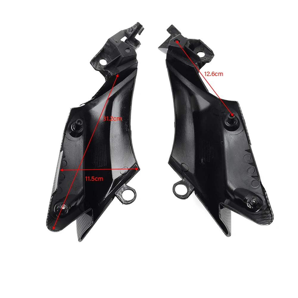 1 Pair Carbon Fiber Pattern Side Trim Frame Covers Fairings ABS Plastic For YAMAHA R6 YZF-R6 2003 2004 2005 YZF-R6S 2006 - 2009