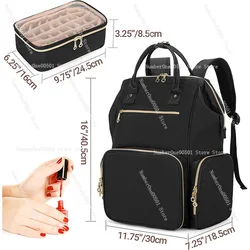 Nail Lamp Manicure Implement Backpack 56 Bottles Three-Layer Nail Storage Bag Removable Portable Cosmetic Bag