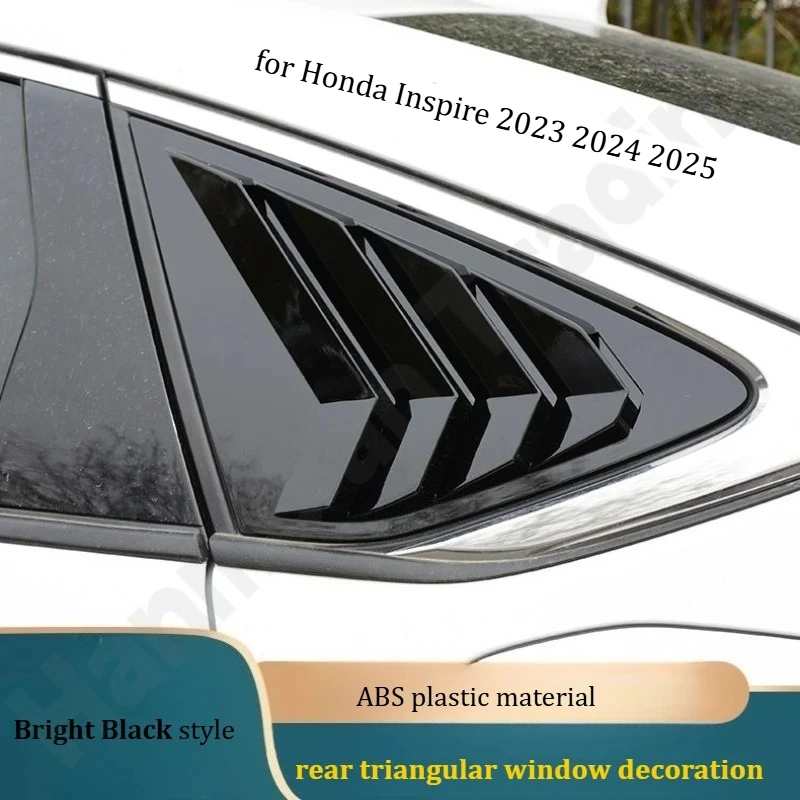 for Honda Inspire 2023 2024 2025 Rear window louver vent/rear triangular window decoration/modification accessories