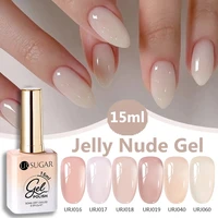 UR SUGAR uñas semipermanentel gel uv uñaspara uñas, barniz de Color translúcido blanco lechoso para manicura, 15ml, última moda esmalte uñas semipermanente gel para uñas todo para uñas material de manicura