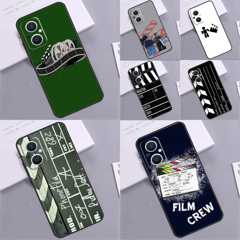 Film Movie maker Clapperboard Take Case For OPPO Reno 7 8 6 5 Lite Reno 10 8T 5Z 4Z OPPO Find X5 X6 Pro X2 Neo X3 Lite Cover