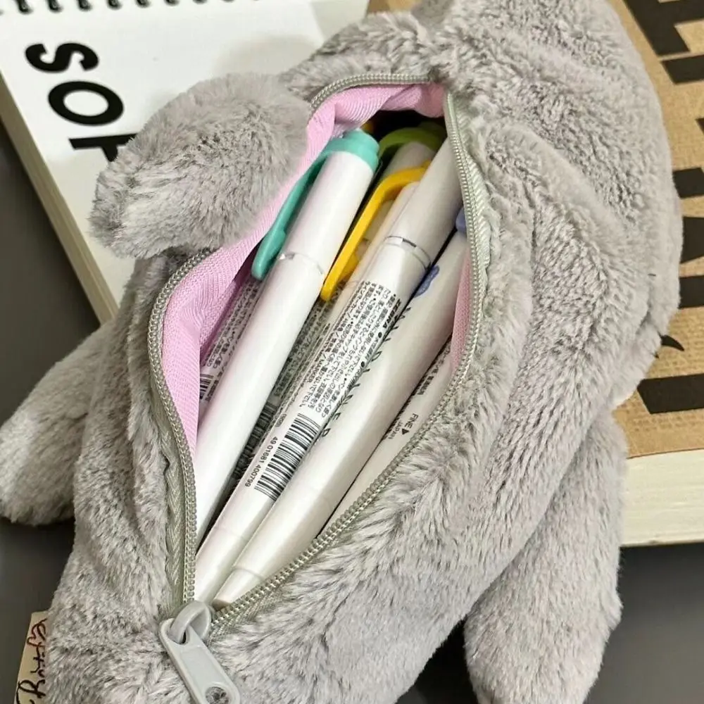 Cartoon Large Capacity Pen Bag Multifunctional Pencil Case Duck/Shark/Turtle Storage Bag School Office