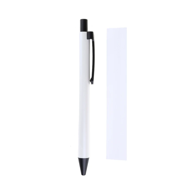 Retractable Ballpoint Pen with Shrink Films for Heat Transfer, Sublimation Pens Blank, Heat Transfer Ballpoint Pen