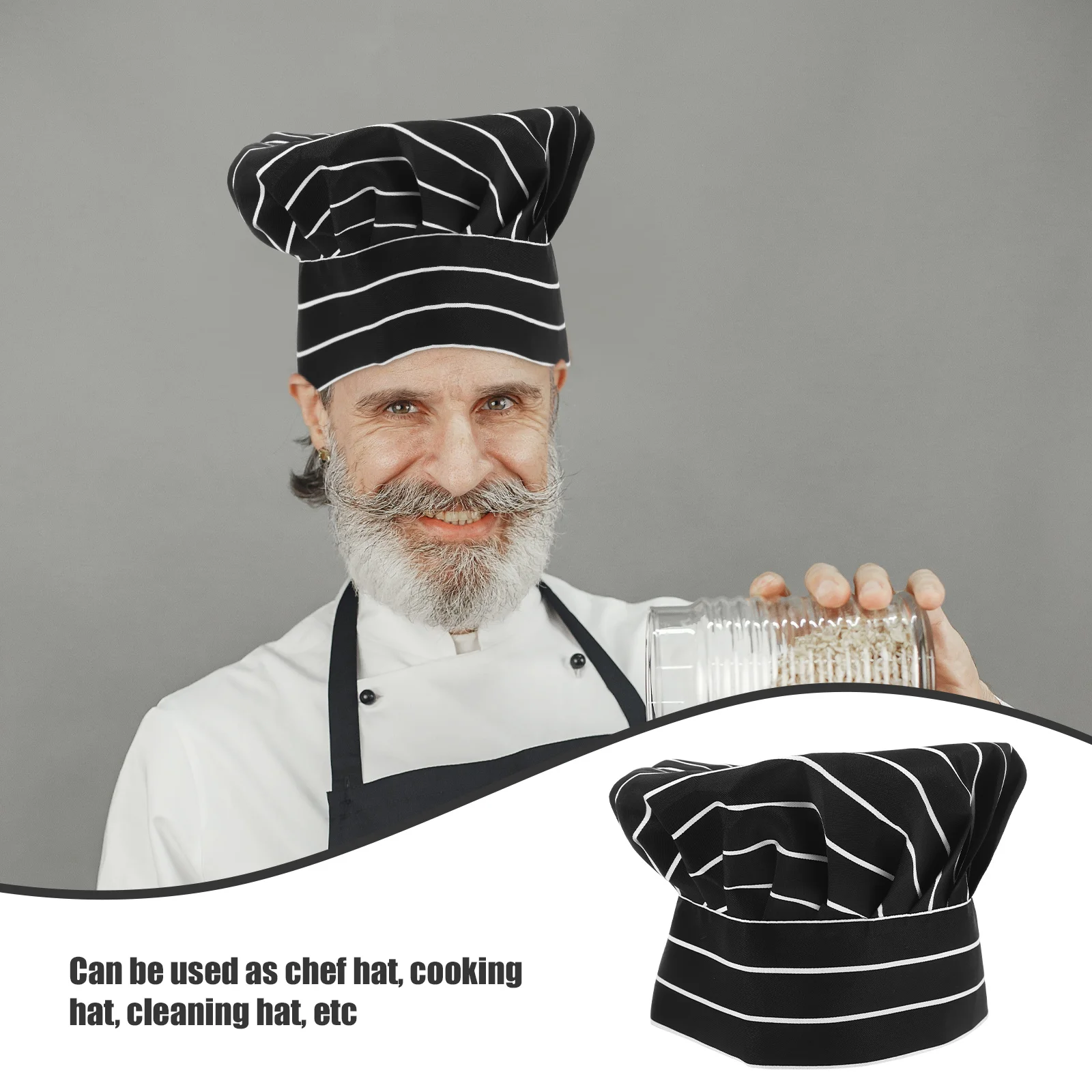 Mushroom Chef Hat Restaurant Cook Bakers Adult Hats for Men Caps Women Aldult Working