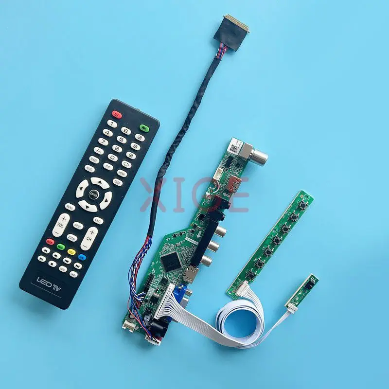 

LCD Controller Board Fit LP101WSA BT101IW01 BT101IW03 VGA+HDMI+AV+USB Laptop Screen DIY Kit Analog TV 40 Pin LVDS 10.1" 1024*600