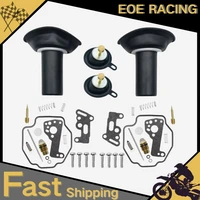 Juego de 2 piezas para Yamaha Virago XV535 XV 535 1990-2001, Kit de reparación de carburador de motocicleta con diafragma flotante de émbolo
