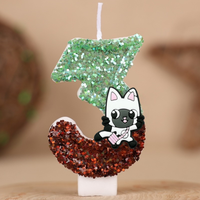 Cute Gabbys Dollhouse Digital Candle Number 0-9 Kids Birthday Cake Decoration Supplies Cartoon Anime Party Accessories Supplies