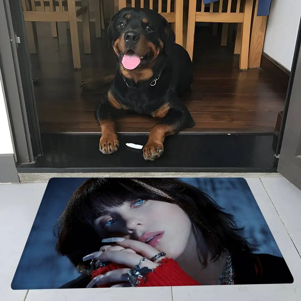 Fotografia 7: Tapete de porta Pop Singer B-Billie para quarto infantil, decoração de quarto, varanda, antiderrapante, tapete para sala de estar