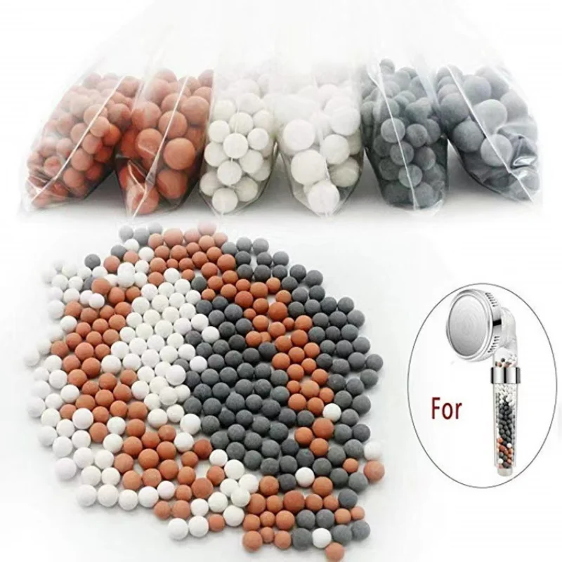 Bathroom Accessory Shower Head Replacement Filter Balls for SPA Shower Head Anion Energy Mineralized Ball