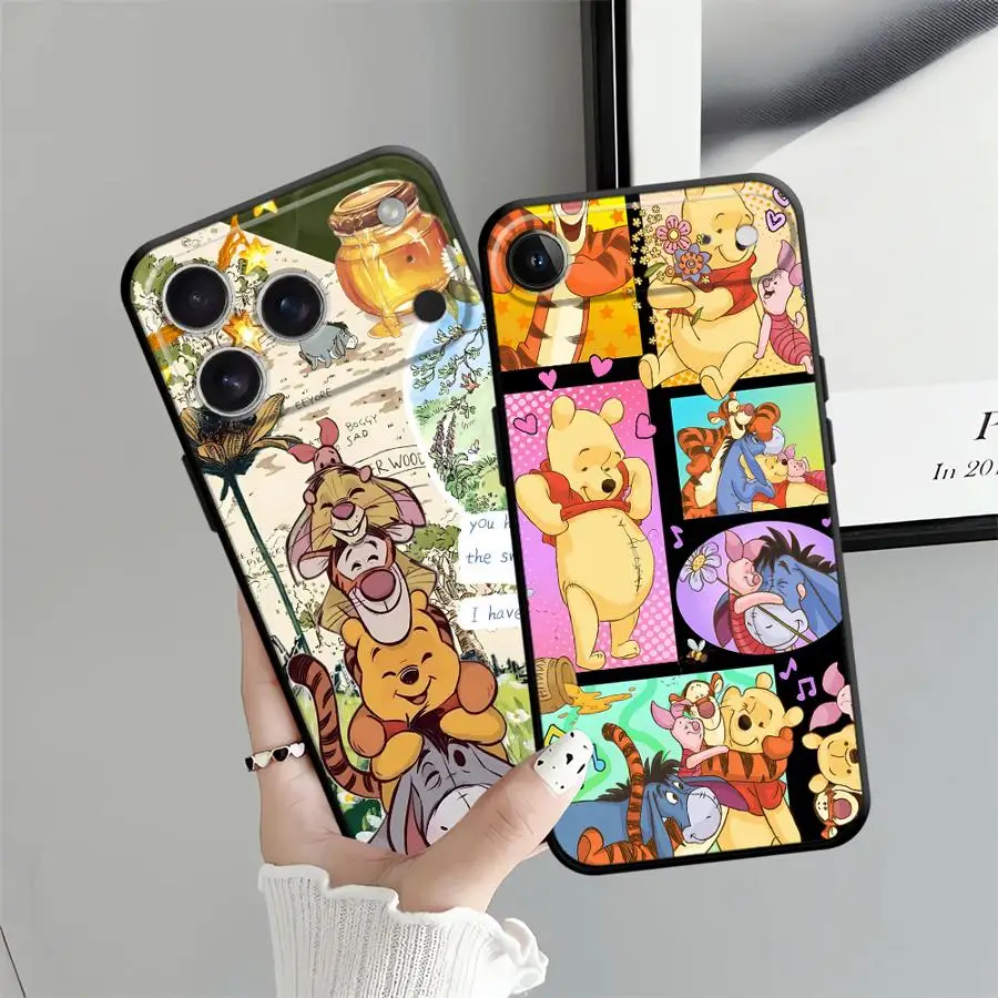 Soft Back Phone Cover Case for iPhone 13 Mini 12 17Air SE 17 16 Pro Max 11 14 15 Plus X XS XR 7 8 Disney Winnie The Poodle