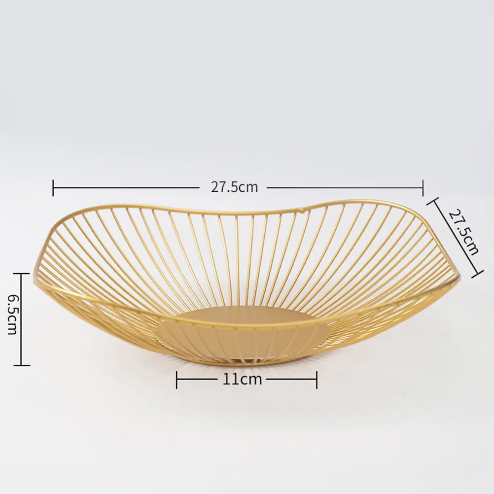 

Nordic Iron Wire Fruit Vegetable Bowl Breathable Kitchen Storage Organizer For Home Restaurant Wedding Iron Fruit