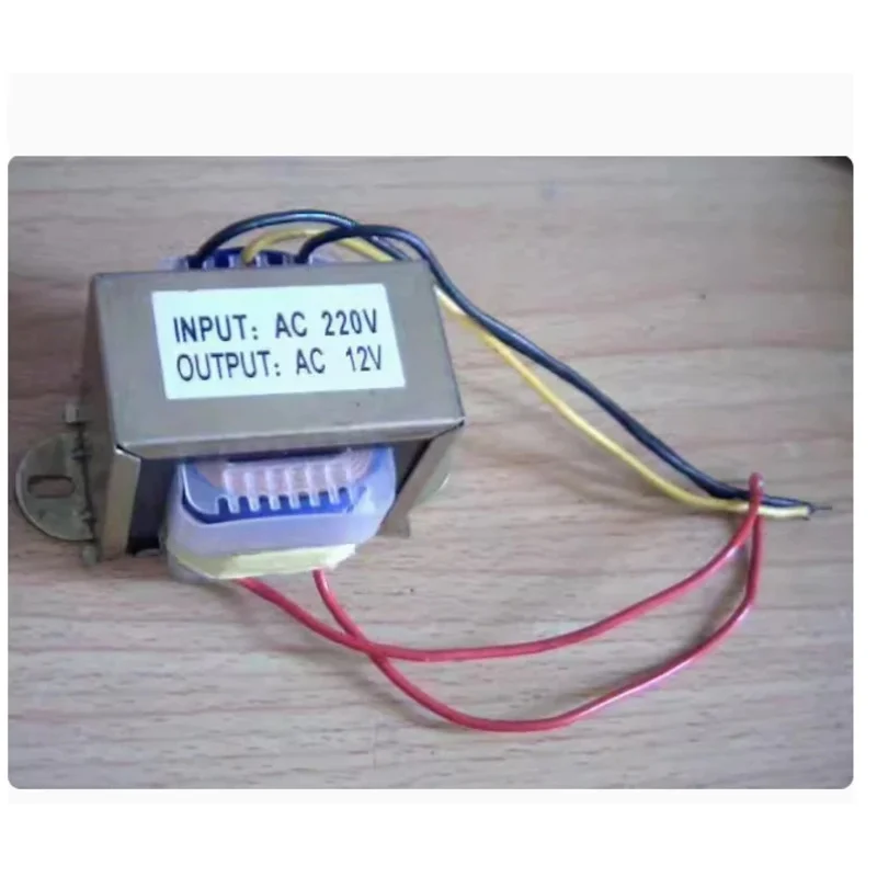 Input AC 220V, Output AC, Dual 12V Center-tap Power Frequency AC Transformer 25W