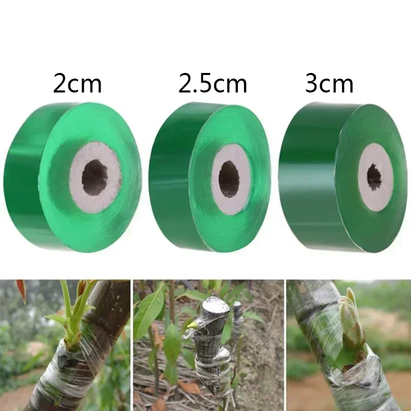 Ruban de Greffage Auto-Adhésif Extensible, Film Spécial pour Arbre Fruitier, Outil de Liaison de Jardin, 100m, 2/2 cm, 3cm