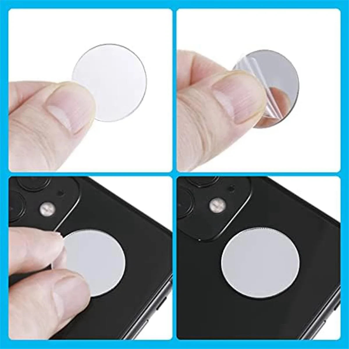 100 pezzi Mini formato specchio rotondo piccolo specchio rotondo specchio adesivo rotondo piastrelle specchio artigianale per l'artigianato