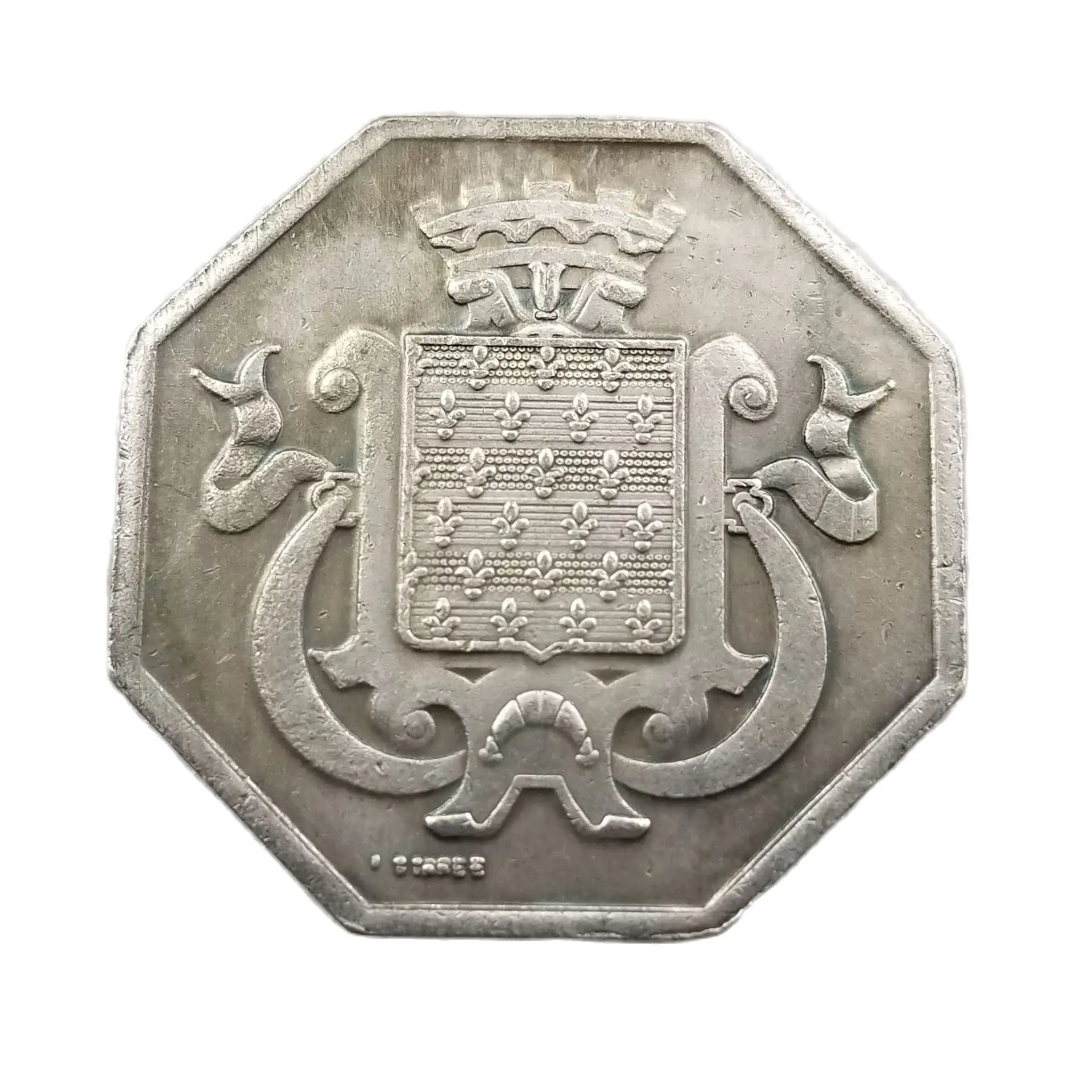 France Octagonal shape Liberty COIN Collectibles Silver Coins Collection Home Decor Craft Desktop Christmas Gifts H4668