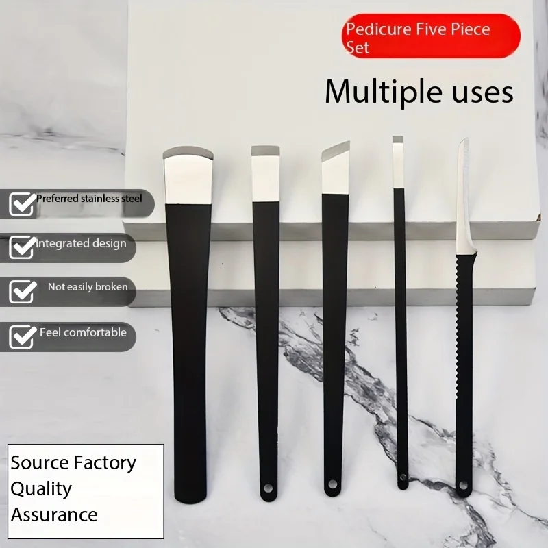 Conjunto de ferramentas para unhas encravadas em aço inoxidável, inclui ferramentas de grau profissional sem perfume para uso doméstico, ferramenta de lâmina para unhas encravadas
