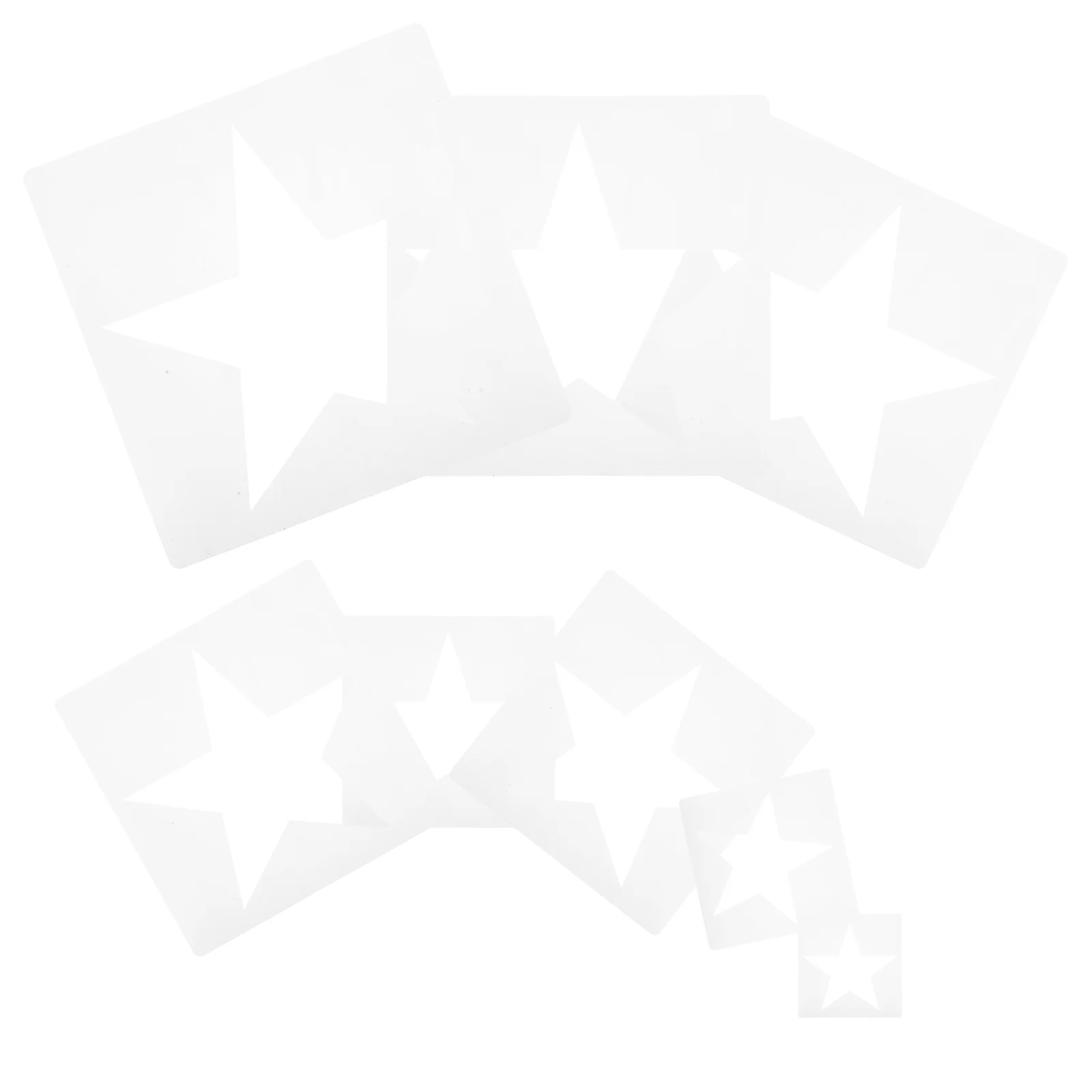 

8pcs Template DIY Star Shaped Stencils for Painting Plastic Reusable Templates Fabric Painting Template For Fabric Craft